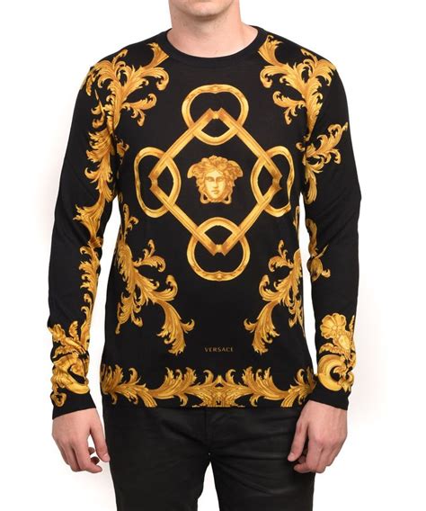 versace men vest|Versace men's sweaters.